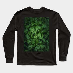 green leaves texture Long Sleeve T-Shirt